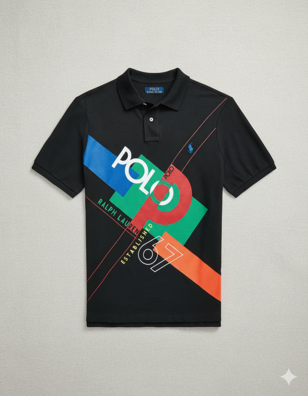 Polo Ralph Lauren Graphic Black Polo - Image 2